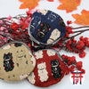Porte-monnaie en tissu avec motif chat japonais : Un accessoire à la fois pratique et adorable
