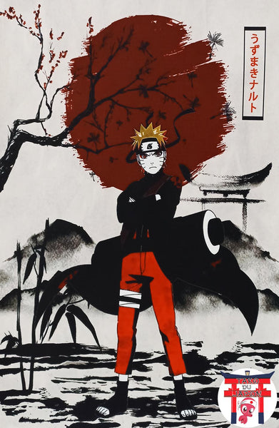 Poster sur toile Naruto : Une touche d'art traditionnel pour les fans de la  série
