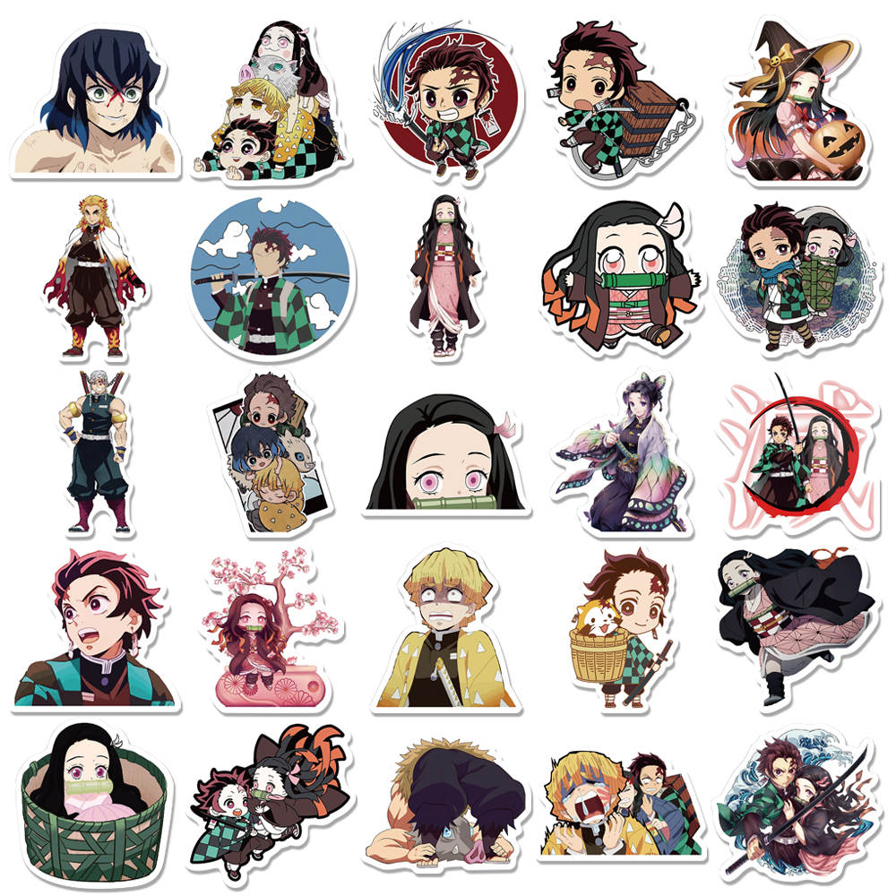 Stickers manga et animé lot x10 – Tako du Japon